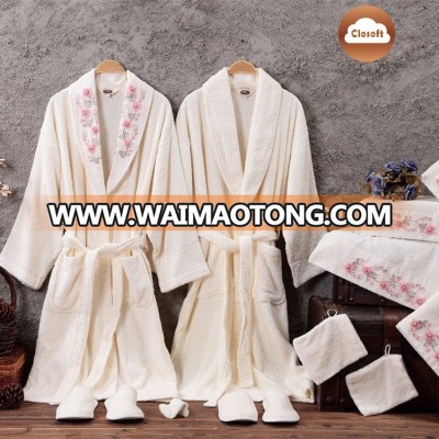 100% terry cotton FOSHAN factory classical new design comfortable bathrobe